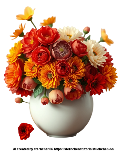 Flux Schnell a lush 3D render of a white spherical vase overfl 3 Photoroom