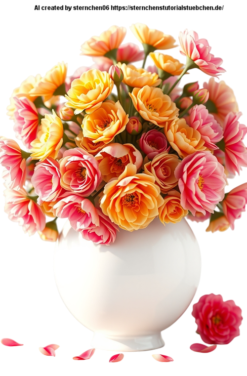 Flux Schnell a lush 3D render of a white spherical vase overfl 0 Photoroom