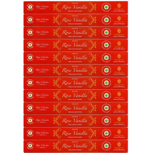 Incenso Shankar Linha Massala Nag Champa Aroma Rosa Vermelha Display C12 Unidades (1) (1)