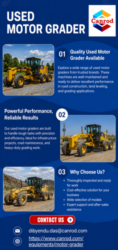 Used Motor Grader for Reliable Roadwork Performance | Canrod.png