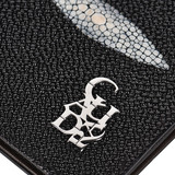 BC014MA mantarraya negro billetera detalle