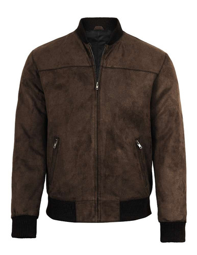183520 Bret Men's Faux Suede Bomber Jacket Dark Brown 1785156707.jpg