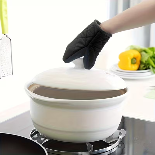 2pcs Multi Ply Durable Kitchen Oven Mitts For Cooking & Baking Non Slip, Heat Resistant Gloves, Food.png