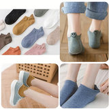 10 Pairs of Spring And Autumn Short Socks with Heel Embroidery smiling Couple Sweat Absorbent Breath.png