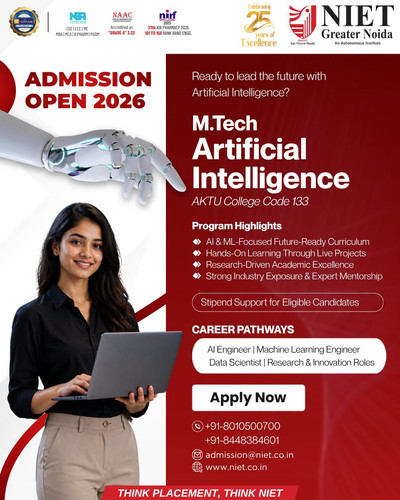 M.Tech Artificial Intelligence Admission Open 2026 - 2027 | NIET.jpg