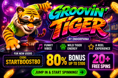 Groovin’ Tiger Slot at Twinqo – Get 80% Bonus + 20 Free Spins With STARTBOOST80.png
