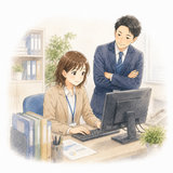 4. 慣れます（なれます）［仕事に～］— terbiasa dengan pekerjaan