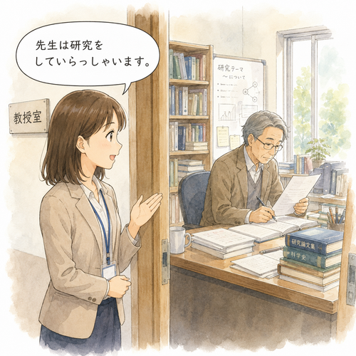 25. していらっしゃいます — melakukan, bentuk hormat dari しています.png