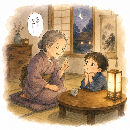 51. 言い伝え（いいつたえ）— tradisi, cerita turun temurun.png