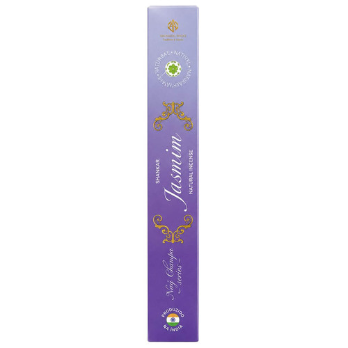 Incenso Shankar Linha Massala Nag Champa Aroma Jasmin Display C 12 Unidades