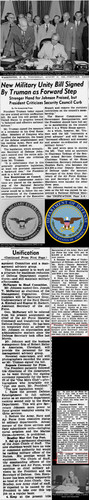 National Security Act is amended, renaming the National Military Establishment to the Department of .jpg