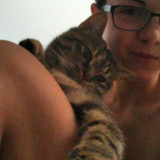 Valentina Chochanova nude with cat