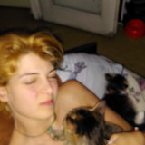 Valentina Chochanova nude with cat