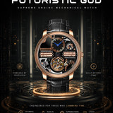 Futuristic God Supreme Engine Mechanical Watch 1@1x 1