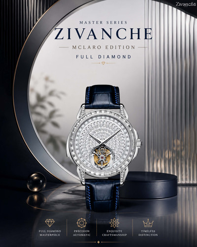 Master Series Zivanche Mclaro Edition Full Diamond Tourbillon Watch.jpg