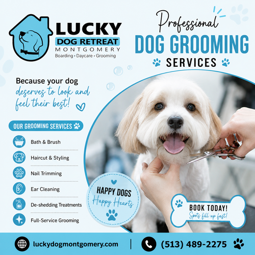 Professional Dog Grooming Services | Lucky Dog Retreat Montgomery.png