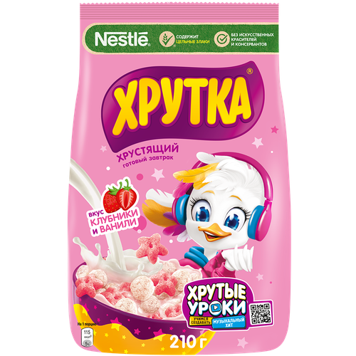 4600680029375 379201 ЗАВТРАК ХРУТКА ГОТОВЫЙ ЗЕРНОВОЙ КЛУБНИКА ВАНИЛЬ 210ГР ПАК.png
