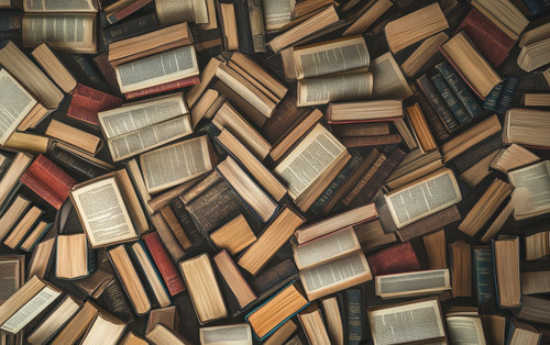 several books top view background big collection.jpg.jpg