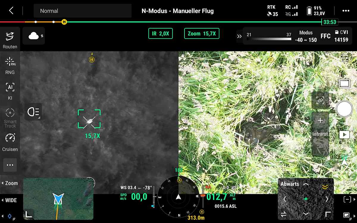 dji thermal drone baby drone resuce wildlife