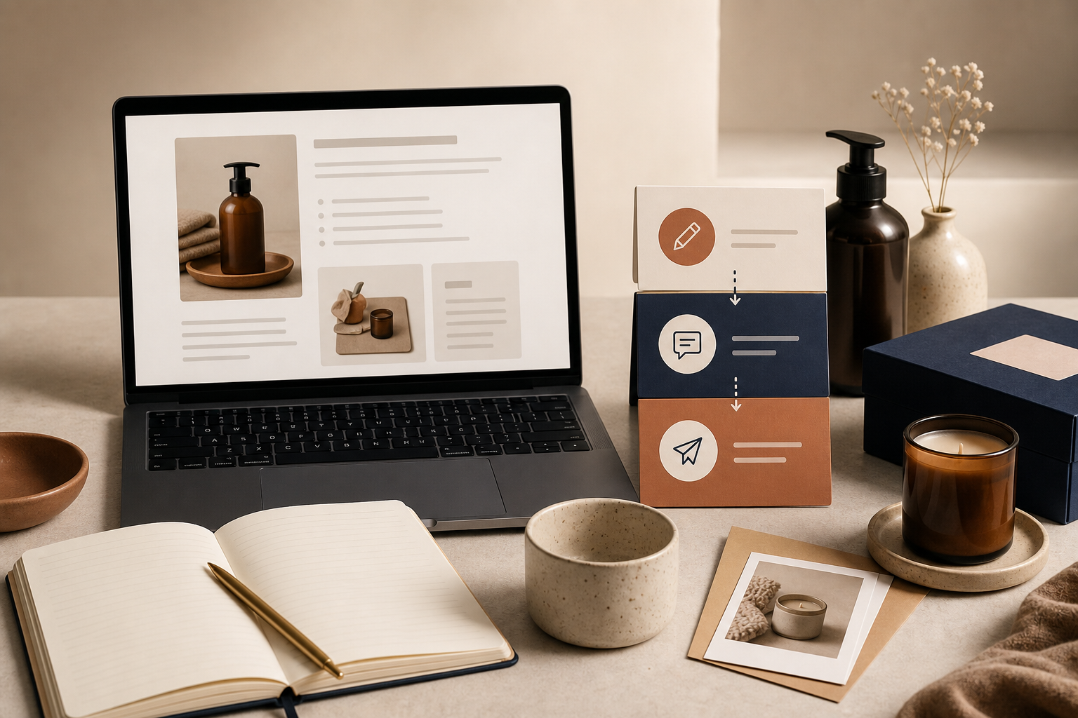Editorial Shopify still life for the draft stage