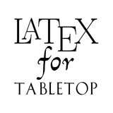 latex for tabletop logo