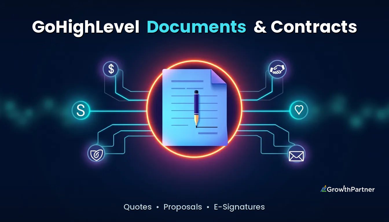 GoHighLevel Documents & Contracts: E-Signature Guide (2026) — HL Growth Partner, Dr Priya Jaganathan