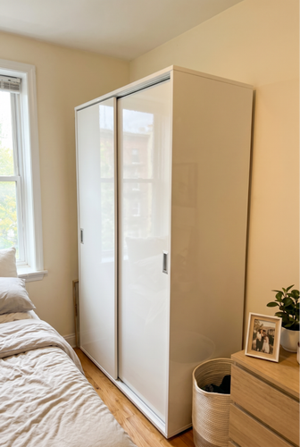 Choosing DHS White Gloss Wardrobe for Clean Bedroom Storage.png