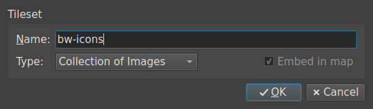 New Tileset dialog