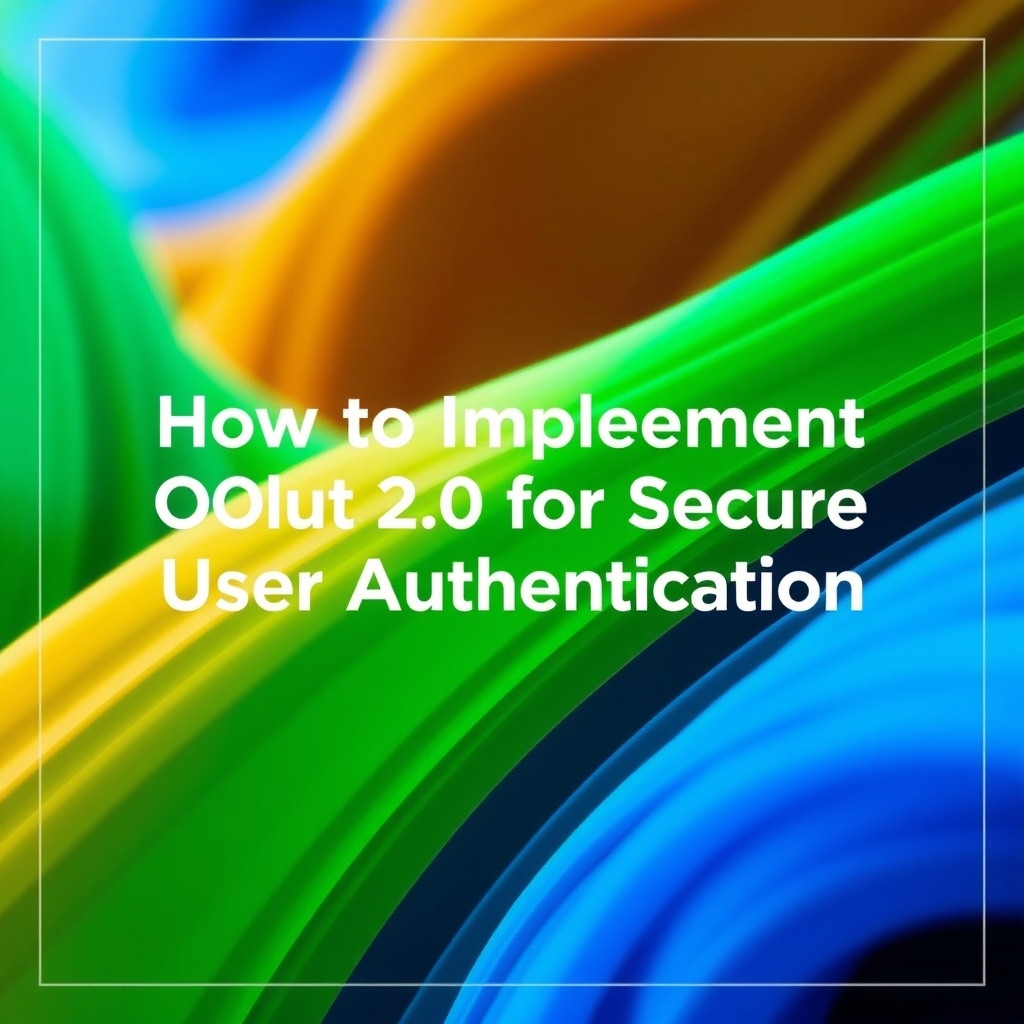 Implementing OAuth 2.0 for Robust and Secure User Authentication
