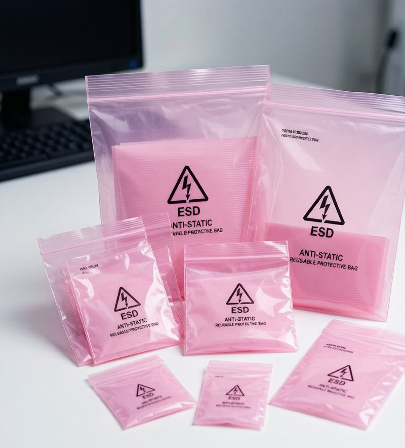 Anti-Static Self-Sealing Bags for Electronics Packaging