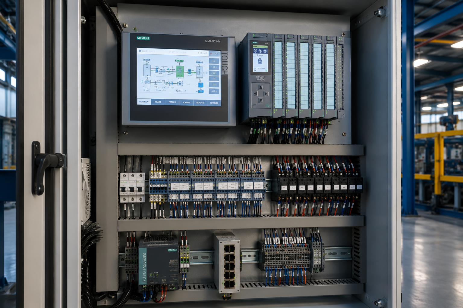 SCADA PLC Control Cabinet