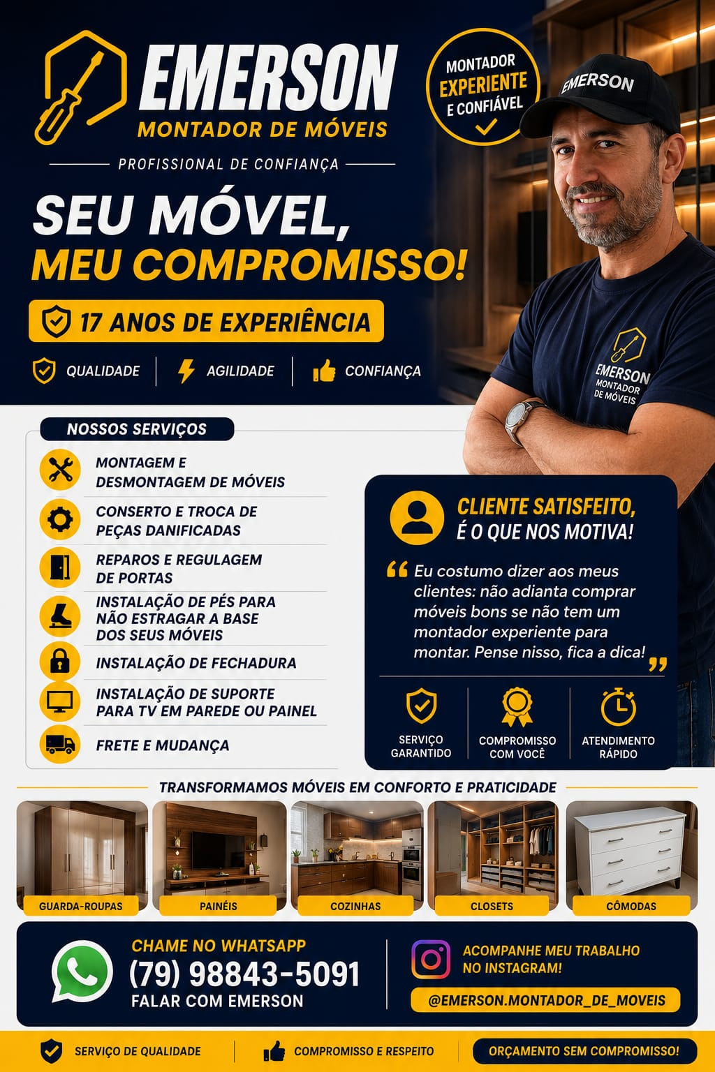 Foto de Emerson montador de móveis