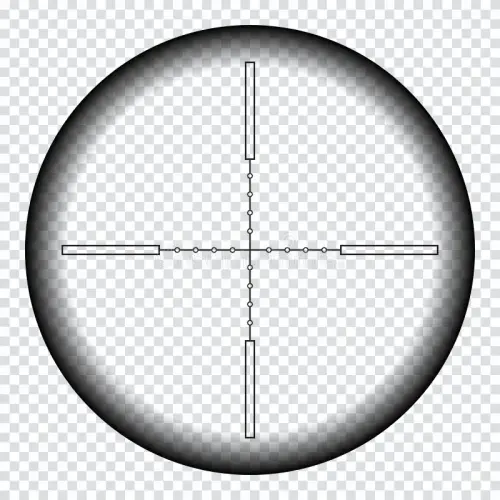 realistic sniper sight measurement marks sniper scope template isolated transparent background snipe.webp