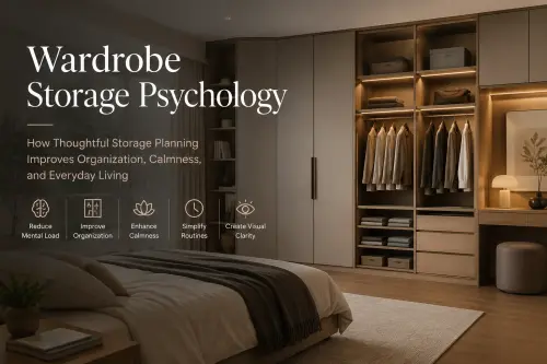 wardrobe storage psychology organized bedroom design
