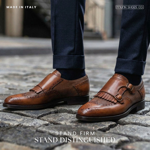 Double Monk Strap Leather Shoes for Men | Italian Shoes Company.jpg