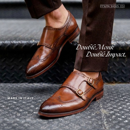 Handcrafted Monk Strap Leather Shoes | Italian Shoes Company.jpg