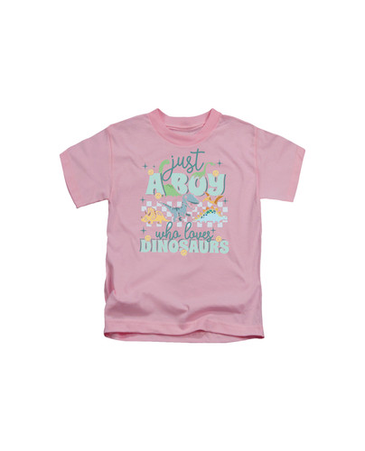 c862 dinsaaur just a boy who loves+Baby Pink.jpg