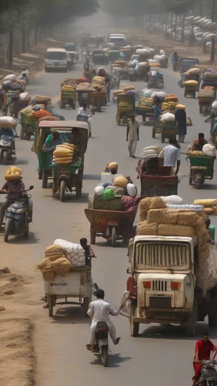 Heat wave empties roads and markets in north India as some farmers turn to night time work