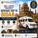 A memorable heritage journey to Bidar completed successfully with Sai Tours and Travels.