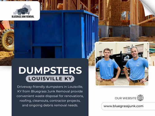 Using Dumpsters Louisville KY makes it easy to clear everything out in one go. It helps you avoid bringing unnecessary items into your new home, giving you a clean slate to work with.

Find us on Google Map: https://goo.gl/maps/LwyhyJPyr4uP5n1j6

Contact: Bluegrass Junk Removal
Location: Bardstown, Kentucky 40004, USA
Phone Number: +15028338673

Read our blogs:
https://bluegrassjunk.blogspot.com
https://bluegrassjunk.weebly.com
https://bluegrassjunk.wixsite.com/bluegrassjunk

More Links:
https://solo.to/bluegrassjunk
https://vimeo.com/bluegrassjunk
https://disqus.com/by/bluegrassjunk/about/