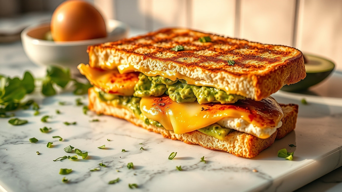 Grilled Chicken Avocado Melt Sandwich Recipe