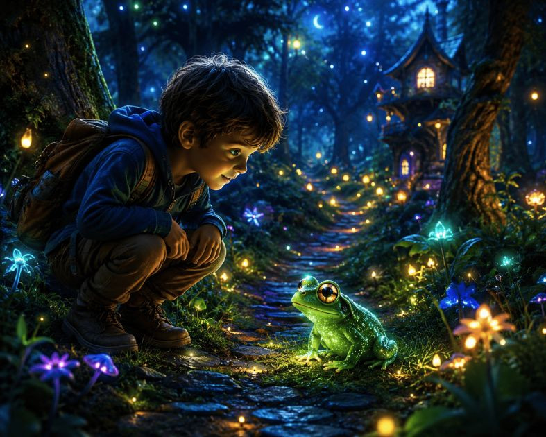 Little Explorer in a Fantasy World 🐸