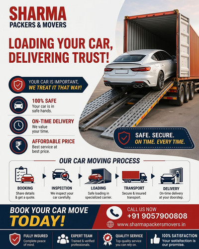 Safe Car Transportation Services – Sharma Packers & Movers.jpg
