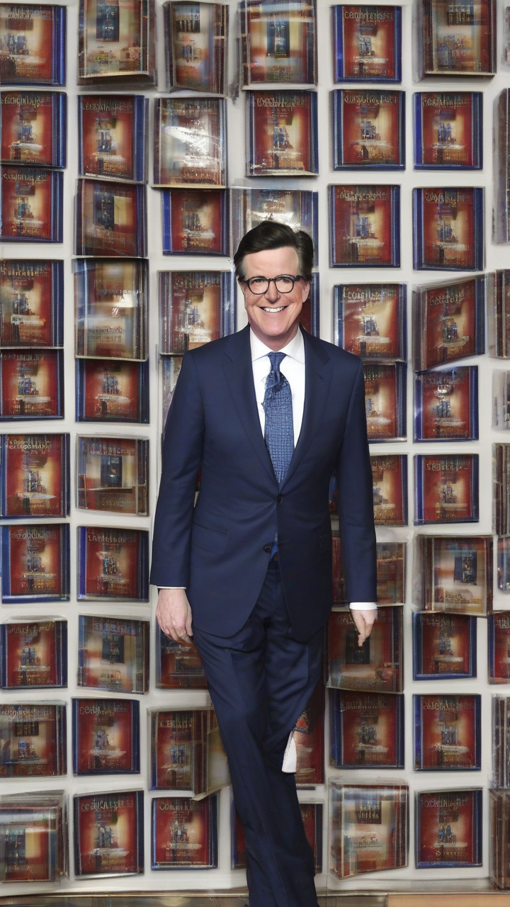 'Fired and festive' 'Late Show' host Stephen Colbert bows out