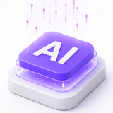 Seasons v2 3D Icon — AI Button Variant PNG