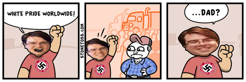 {p.1}
HANS: WHITE PRIDE WORLDWIDE!

{p.3}
HANS: ...DAD?