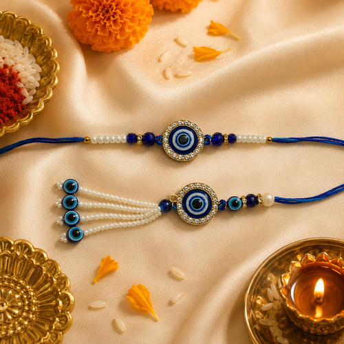 Premium Evil Eye  Bhaiya Bhabhi Rakhi