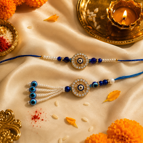 Premium Evil Eye  Bhaiya Bhabhi Rakhi