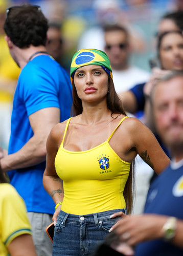A Brazil fan ahead of the FIFA World Cup 2026 Group C match at Miami Stadium, Florida. Picture date:.jpg