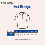 Biru krem Tabel Ukuran Baju Postingan Instagram